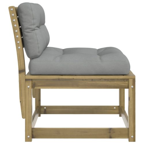  impregnált fenyőfa kerti kanapé párnával