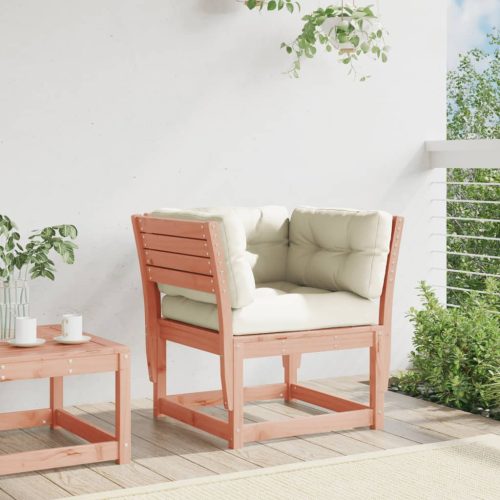  tömör duglászfenyő kerti karfás kanapé párnával