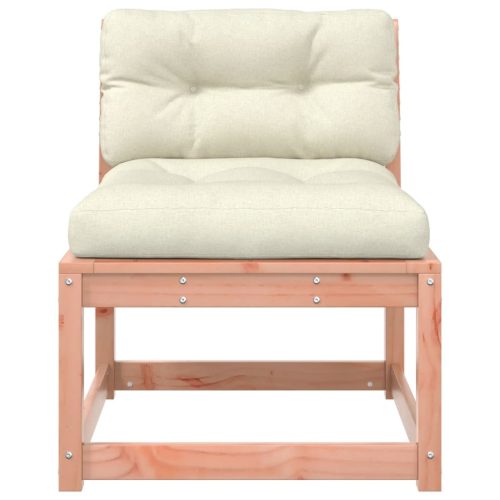  2 db tömör duglászfenyő kerti kanapé párnával