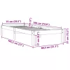  viaszbarna tömör fenyőfa ágy matrac nélkül 75 x 190 cm