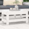  fehér tömör fenyőfa kerti lábzsámoly 62 x 30 x 32 cm