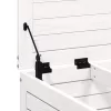  fehér tömör fenyőfa kerti lábzsámoly párnával