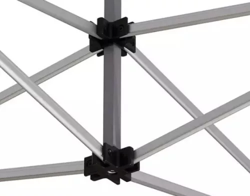 TP 3x6m összecsukható alumínium pavilon, 4 db oldalfallal - fehér