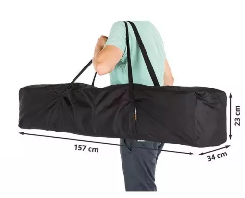 TP 3x6m összecsukható alumínium pavilon, 4 db oldalfallal - fehér