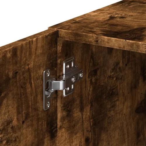  füstös tölgy színű szerelt fa faliszekrény 30 x 42,5 x 40 cm