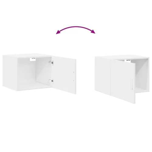  fehér szerelt fa faliszekrény 50 x 42,5 x 40 cm