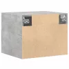  betonszürke szerelt fa faliszekrény 50 x 42,5 x 40 cm