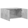  betonszürke szerelt fa faliszekrény 80 x 42,5 x 40 cm