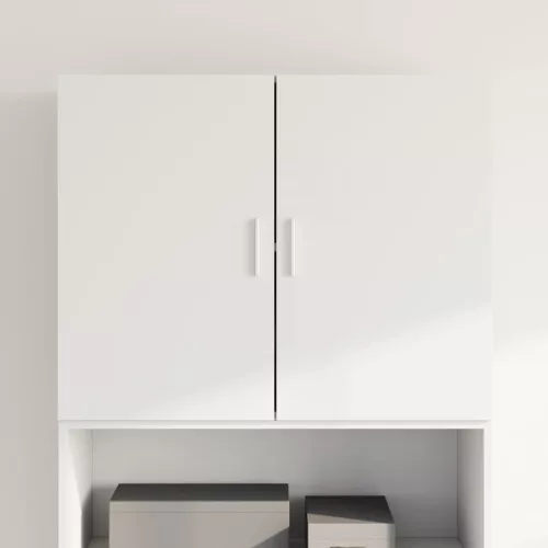  fehér szerelt fa faliszekrény 80 x 42,5 x 64 cm