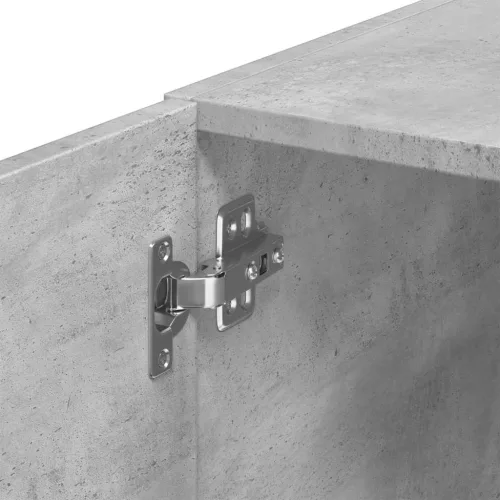  betonszürke szerelt fa faliszekrény 80 x 42,5 x 64 cm
