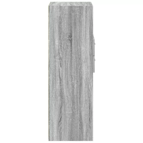  szürke sonoma szerelt fa magasszekrény 30 x 42,5 x 124 cm