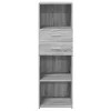  szürke sonoma szerelt fa magasszekrény 40 x 42,5 x 124 cm