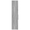  szürke sonoma színű szerelt fa magasszekrény 30 x 42,5 x 185 cm