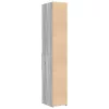  szürke sonoma színű szerelt fa magasszekrény 30 x 42,5 x 185 cm