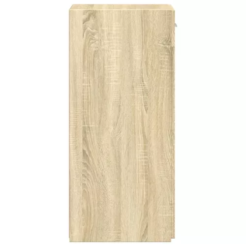  sonoma tölgy színű szerelt fa tálalóasztal 30 x 42,5 x 93 cm