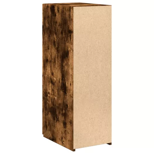  füstös tölgy színű szerelt fa tálalószekrény 30 x 42,5 x 93 cm