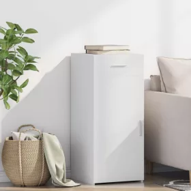  fehér szerelt fa tálalószekrény 40 x 42,5 x 93 cm