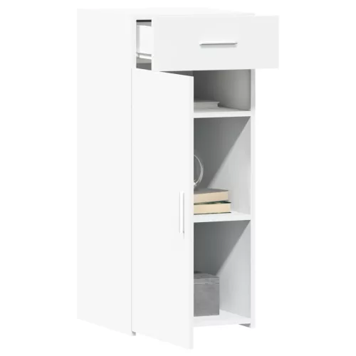  fehér szerelt fa tálalószekrény 40 x 42,5 x 93 cm