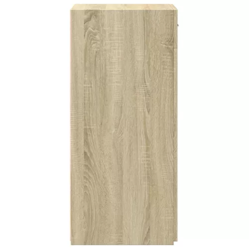  sonoma tölgy színű szerelt fa tálalószekrény 45 x 42,5 x 93 cm