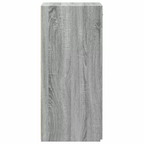  szürke sonoma színű szerelt fa tálalószekrény 45 x 42,5 x 93 cm