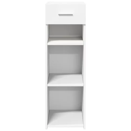  fehér szerelt fa tálalószekrény 30 x 42,5 x 93 cm