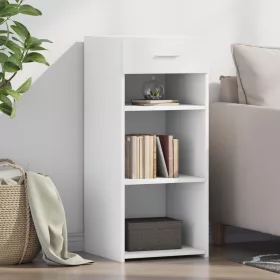  fehér szerelt fa tálalószekrény 40 x 42,5 x 93 cm