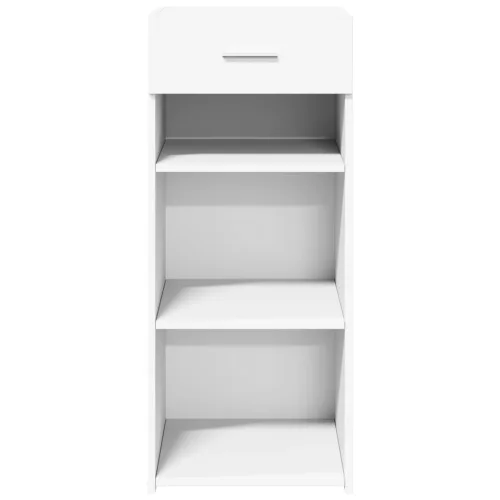  fehér szerelt fa tálalószekrény 40 x 42,5 x 93 cm