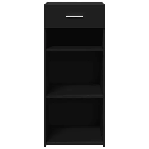  fekete szerelt fa tálalószekrény 40 x 42,5 x 93 cm