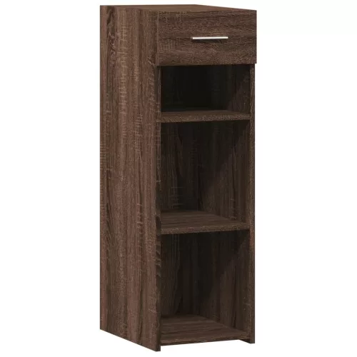  barna tölgy színű szerelt fa tálalószekrény 40 x 42,5 x 93 cm