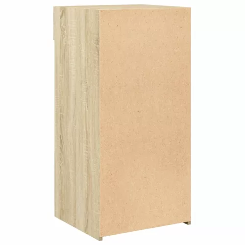  sonoma tölgy színű szerelt fa tálalószekrény 45 x 42,5 x 93 cm