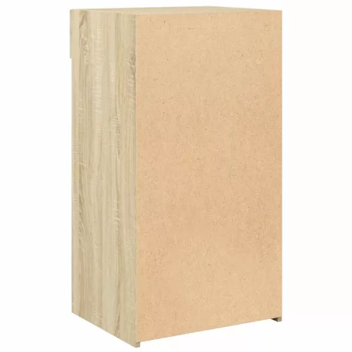  sonoma tölgy színű szerelt fa tálalóasztal 50 x 42,5 x 93 cm