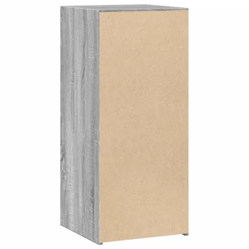  szürke sonoma színű szerelt fa tálalószekrény 40 x 41 x 93 cm