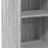  szürke sonoma színű szerelt fa tálalószekrény 40 x 41 x 93 cm
