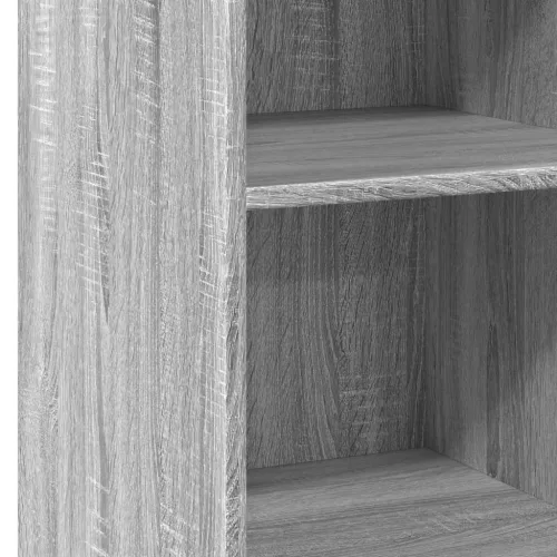  szürke sonoma színű szerelt fa tálalószekrény 40 x 41 x 93 cm