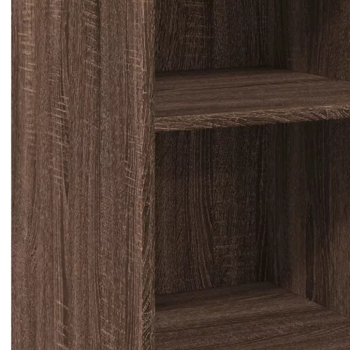  barna tölgy színű szerelt fa tálalószekrény 40 x 41 x 93 cm