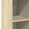  sonoma tölgy színű szerelt fa magasszekrény 30 x 41 x 124 cm