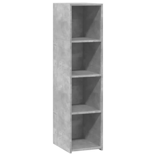  betonszürke szerelt fa magasszekrény 30 x 41 x 124 cm