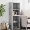  betonszürke szerelt fa magasszekrény 40 x 41 x 124 cm