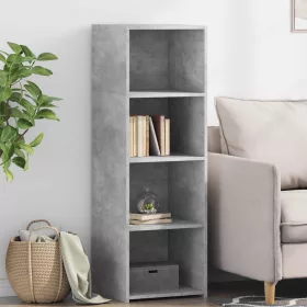  betonszürke szerelt fa magasszekrény 40 x 41 x 124 cm