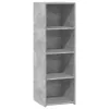  betonszürke szerelt fa magasszekrény 40 x 41 x 124 cm