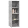  betonszürke szerelt fa magasszekrény 40 x 41 x 124 cm