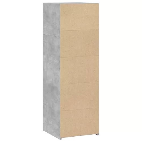  betonszürke szerelt fa magasszekrény 40 x 41 x 124 cm