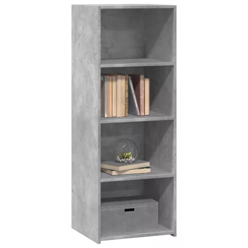  betonszürke szerelt fa magasszekrény 45 x 41 x 124 cm