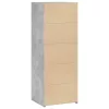  betonszürke szerelt fa magasszekrény 45 x 41 x 124 cm