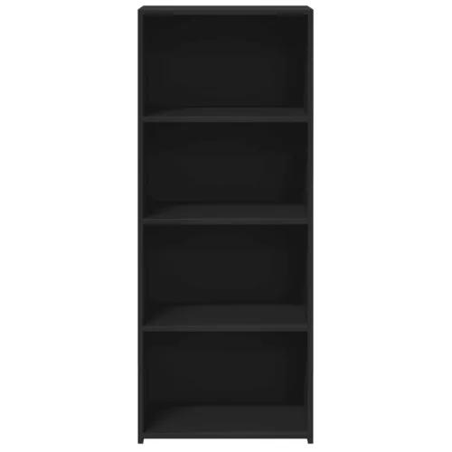  fekete szerelt fa magasszekrény 50 x 41 x 124 cm