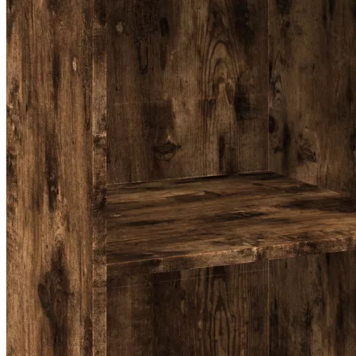  füstös tölgy színű szerelt fa magasszekrény 50 x 41 x 124 cm