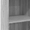  szürke sonoma színű szerelt fa magasszekrény 50 x 41 x 124 cm