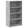  betonszürke szerelt fa magasszekrény 70 x 41 x 124 cm