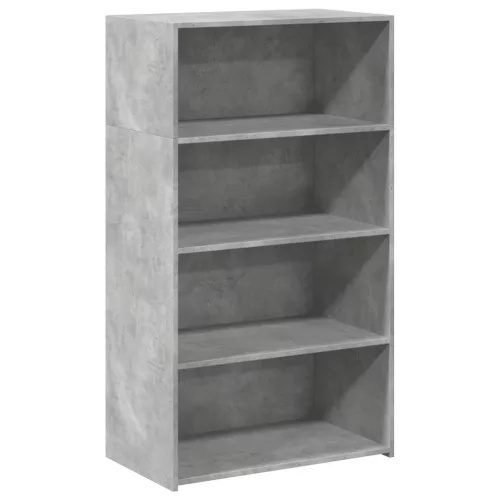  betonszürke szerelt fa magasszekrény 70 x 41 x 124 cm