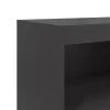  fekete acél magasszekrény 68,5x38,5x123,5 cm